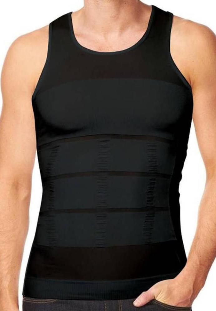 Maiou Modelator pentru Bărbați Slim, Material Respirabil Culoare Negru,Engros